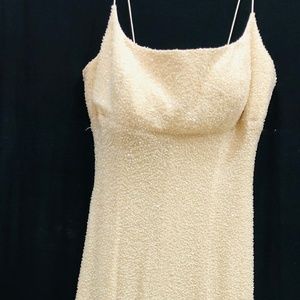 Carmen Marc Volvo beaded slip dress